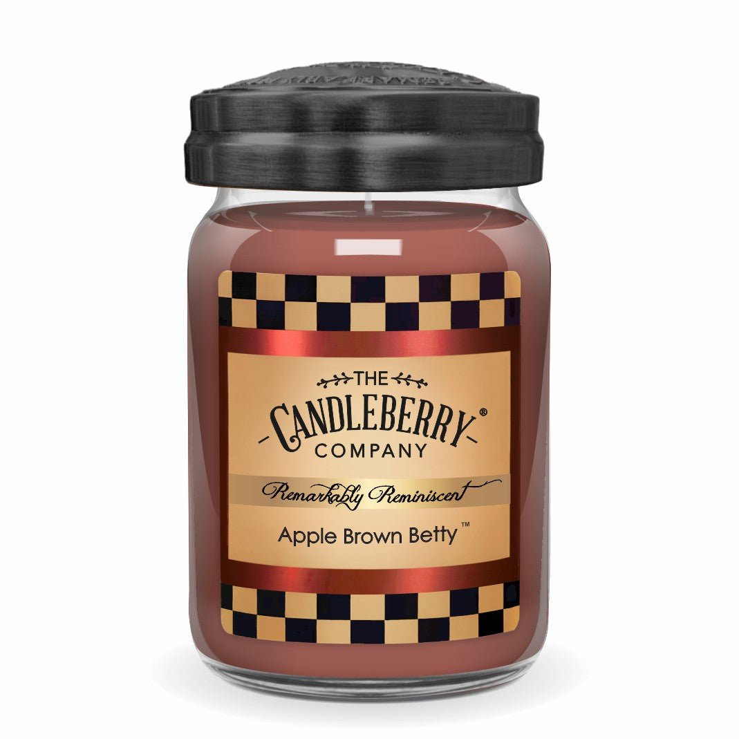 REMINISCENT - LARGE JAR - APPLE BROWN BETTY  -  pie cinnamon clove sauce gourmand sweet bakery strong powerful premium soy vegan essential oil soy coconut wax strong long burning best seller scented candles