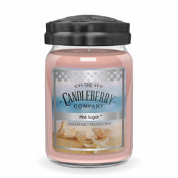 BEACH PINK SUGAR LARGE JAR VANILLA FIG SOFT SCENTED CANDLE STRONG POWERFUL HOUSE FILLING ESSENTIAL OILS BEST PRODUCT SOY COCONUT VEGATABLE VEGAN