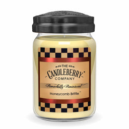 HONEYCOMB BRITTLE LARGE JAR powerful strong fragrance soy scented clean burning house filling candle