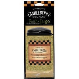 Hawaiian Pineapple™- "Fresh Cargo", Scent for the Car (2-PACK) - The Candleberry® Candle Company - Fresh CarGo® Car Scent - The Candleberry Candle Company