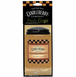 Vanilla Crumb Cake™- "Fresh Cargo", Scent for the Car (2-PACK) - The Candleberry® Candle Company - Fresh CarGo® Car Scent - The Candleberry Candle Company