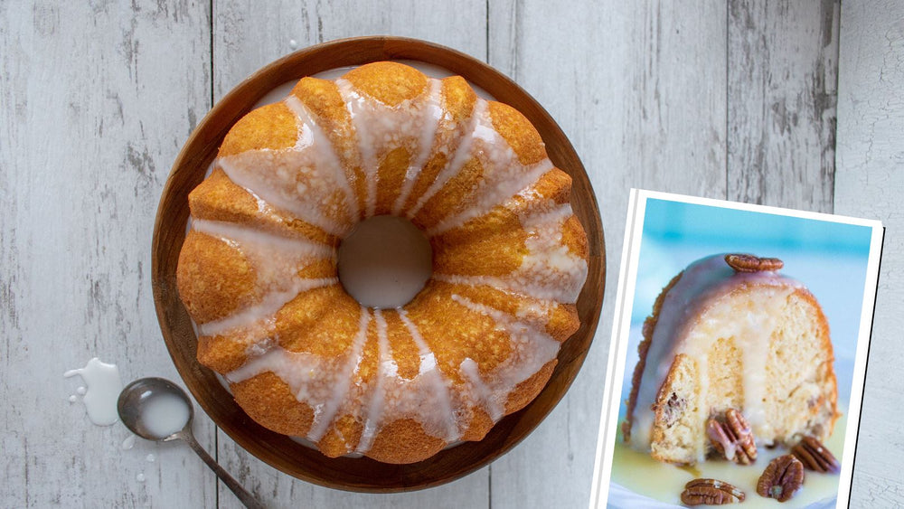 Amazing Pecan Butter Rum Cake Recipe - The Candleberry® Candle Company 