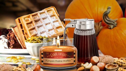 National Waffle Day - CB - FB INSTA - Pumpkin Praline Waffle- National Waffle Day - highly scented warm baked maple syrup yummy vanilla pie gourmand - sprays - candles - wax melts - candle warmer - powerful - best sell