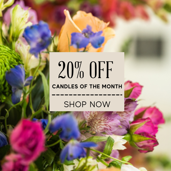 Candleberry 20% off candles of the month. Highly scented candles that fill your house with fragrance. Clean burning long lasting soy candles