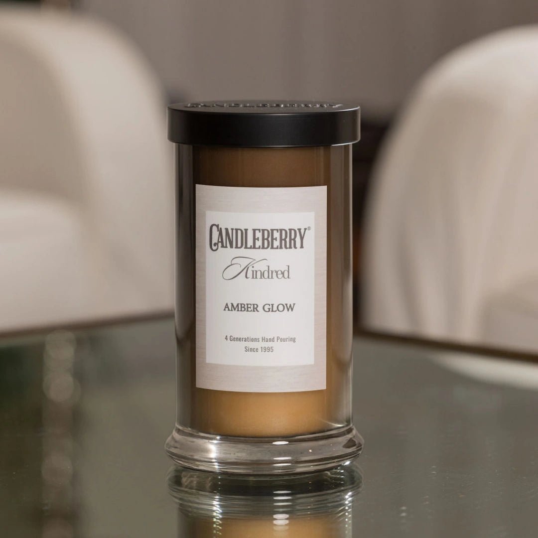 Amber Glow, Kindred, Large Jar Candle - The Candleberry® Candle Company - Kindred Large Jar - The Candleberry Candle Company