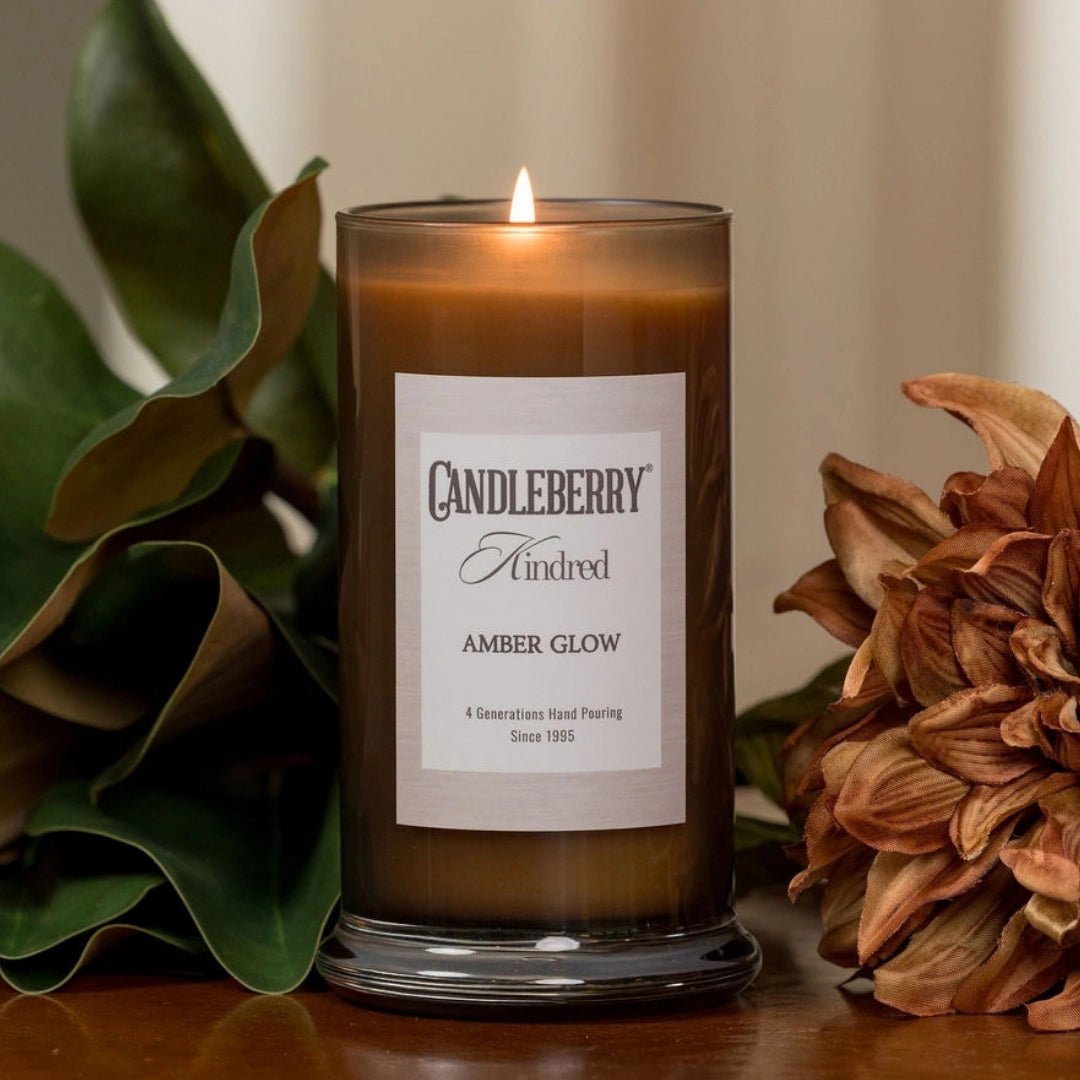 Amber Glow, Kindred, Large Jar Candle - The Candleberry® Candle Company - Kindred Large Jar - The Candleberry Candle Company