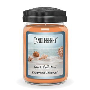 Beach Collection - Dreamsicle Cake Pop™, Large Jar Candle - The Candleberry® Candle Company - Beach Collection Large Jar Candle - The Candleberry Candle Company