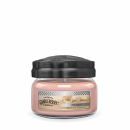 BEACH PINK SUGAR SMALL JAR VANILLA FIG SOFT SCENTED CANDLE STRONG POWERFUL HOUSE FILLING ESSENTIAL OILS BEST PRODUCT SOY COCONUT VEGATABLE VEGAN