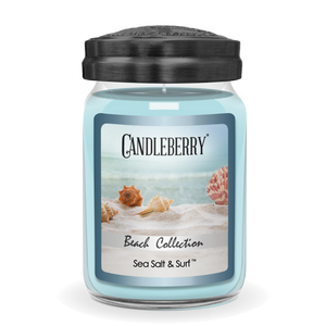 Beach Collection - Sea Salt & Surf™, Large Jar Candle - The Candleberry® Candle Company - Beach Collection Large Jar Candle - The Candleberry Candle Company