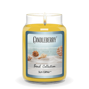 Beach Collection - Sun Glitter™, Large Jar Candle - The Candleberry® Candle Company - Beach Collection Large Jar Candle - The Candleberry Candle Company