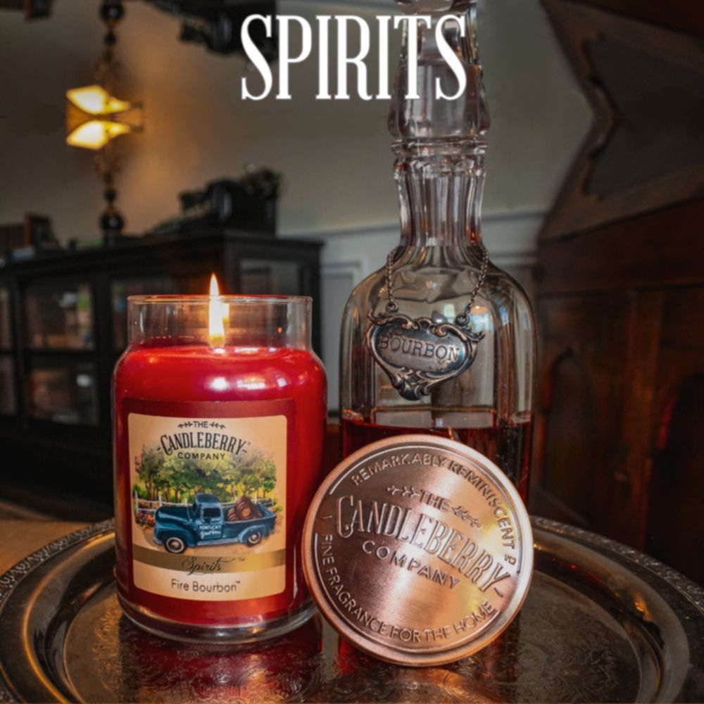 bourbon premium candleberry highly scented best selling candle premium natural vegan friendly soy coconut wax powerful 10 percent load fragrance
