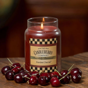 Brandied Cherries™, Large Jar Candle - The Candleberry® Candle Company - Reminiscent Large Jar Candle - The Candleberry Candle Company