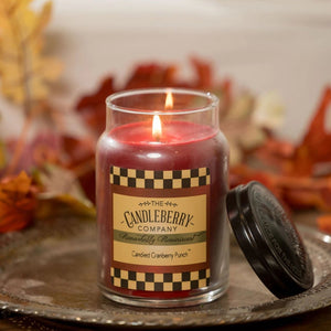 Candied Cranberry Punch™, Large Jar Candle - The Candleberry® Candle Company - Large Jar Candle - The Candleberry Candle Company