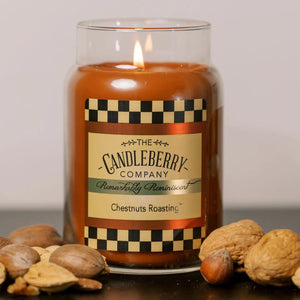 Chestnuts Roasting™, Large Jar Candle - The Candleberry® Candle Company - Large Jar Candle - The Candleberry Candle Company