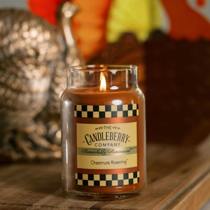 Chestnuts Roasting™, Large Jar Candle - The Candleberry® Candle Company - Large Jar Candle - The Candleberry Candle Company