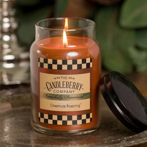 Chestnuts Roasting™, Large Jar Candle - The Candleberry® Candle Company - Reminiscent Large Jar Candle - The Candleberry Candle Company
