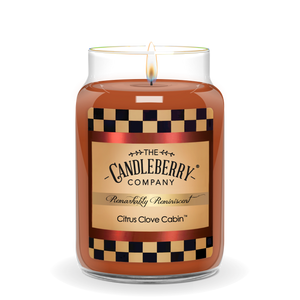 Citrus Clove Cabin™, Large Jar Candle - The Candleberry® Candle Company - Large Jar Candle - The Candleberry Candle Company