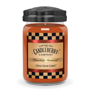 Citrus Clove Cabin™, Large Jar Candle - The Candleberry® Candle Company - Large Jar Candle - The Candleberry Candle Company