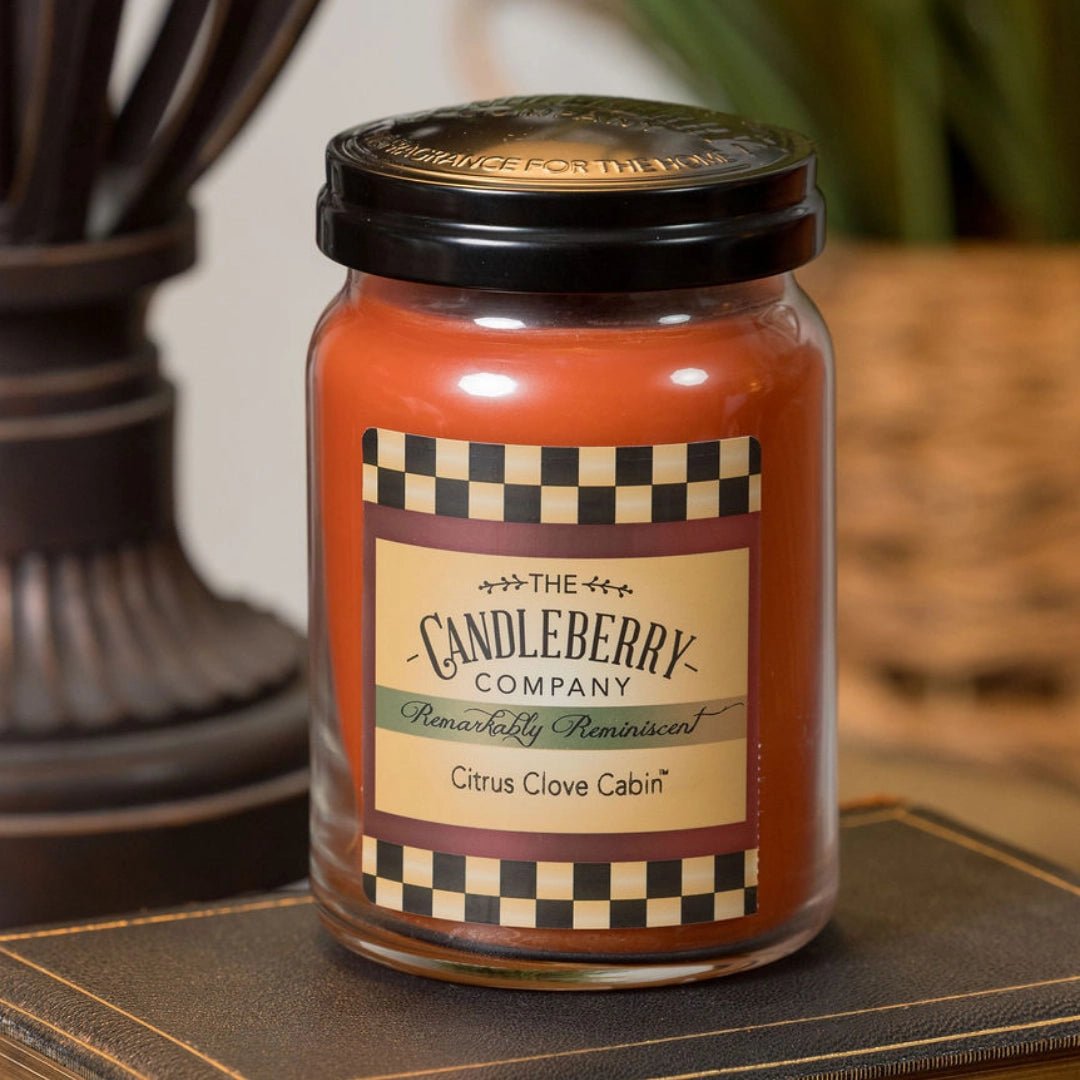 Citrus Clove Cabin™, Large Jar Candle - The Candleberry® Candle Company - Reminiscent Large Jar Candle - The Candleberry Candle Company