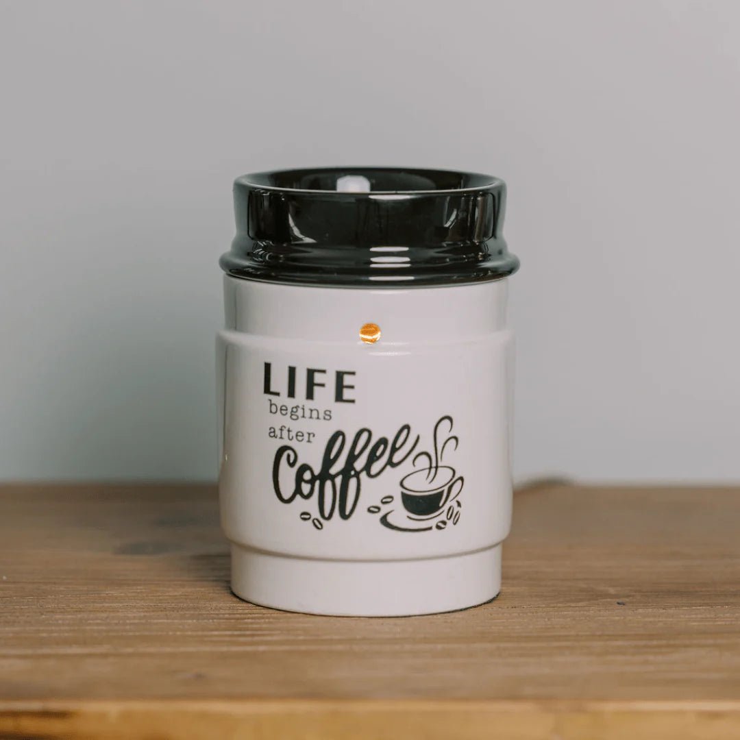 Coffee House Tart Warmer, Including Safety Timer - The Candleberry® Candle Company - Warmer - The Candleberry Candle Company