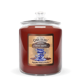 Coffee Shoppe - Apple Macchiato™, 3 - Wick, Candy Jar Candle - The Candleberry® Candle Company - Coffee Shoppe Candy Jar Candle - The Candleberry Candle Company