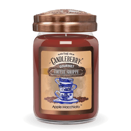 Coffee Shoppe - Apple Macchiato™, Large Jar Candle - The Candleberry® Candle Company - Coffee Shoppe Large Jar Candle - The Candleberry Candle Company