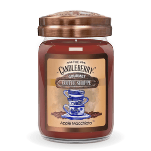Coffee Shoppe - Apple Macchiato™, Large Jar Candle - The Candleberry® Candle Company - Coffee Shoppe Large Jar Candle - The Candleberry Candle Company