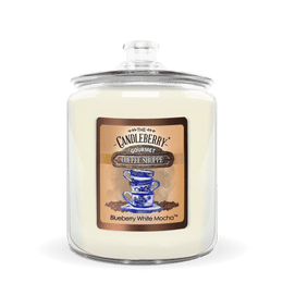 Coffee Shoppe - Blueberry White Mocha™, 3 - Wick, Candy Jar Candle - The Candleberry® Candle Company - Coffee Shoppe Candy Jar Candle - The Candleberry Candle Company