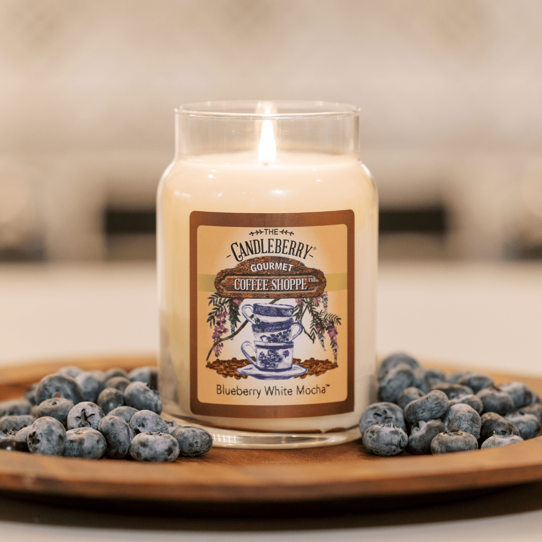 Coffee Shoppe - Blueberry White Mocha™, Large Jar Candle - Spring