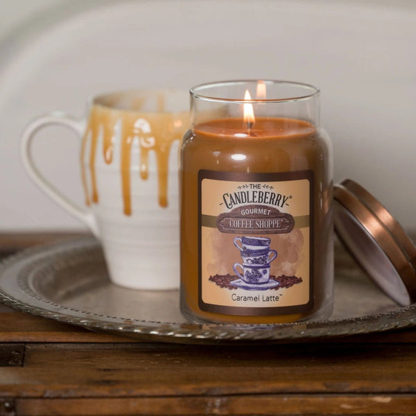 Coffee Shoppe - Caramel Latte™, Large Jar Candle - The Candleberry