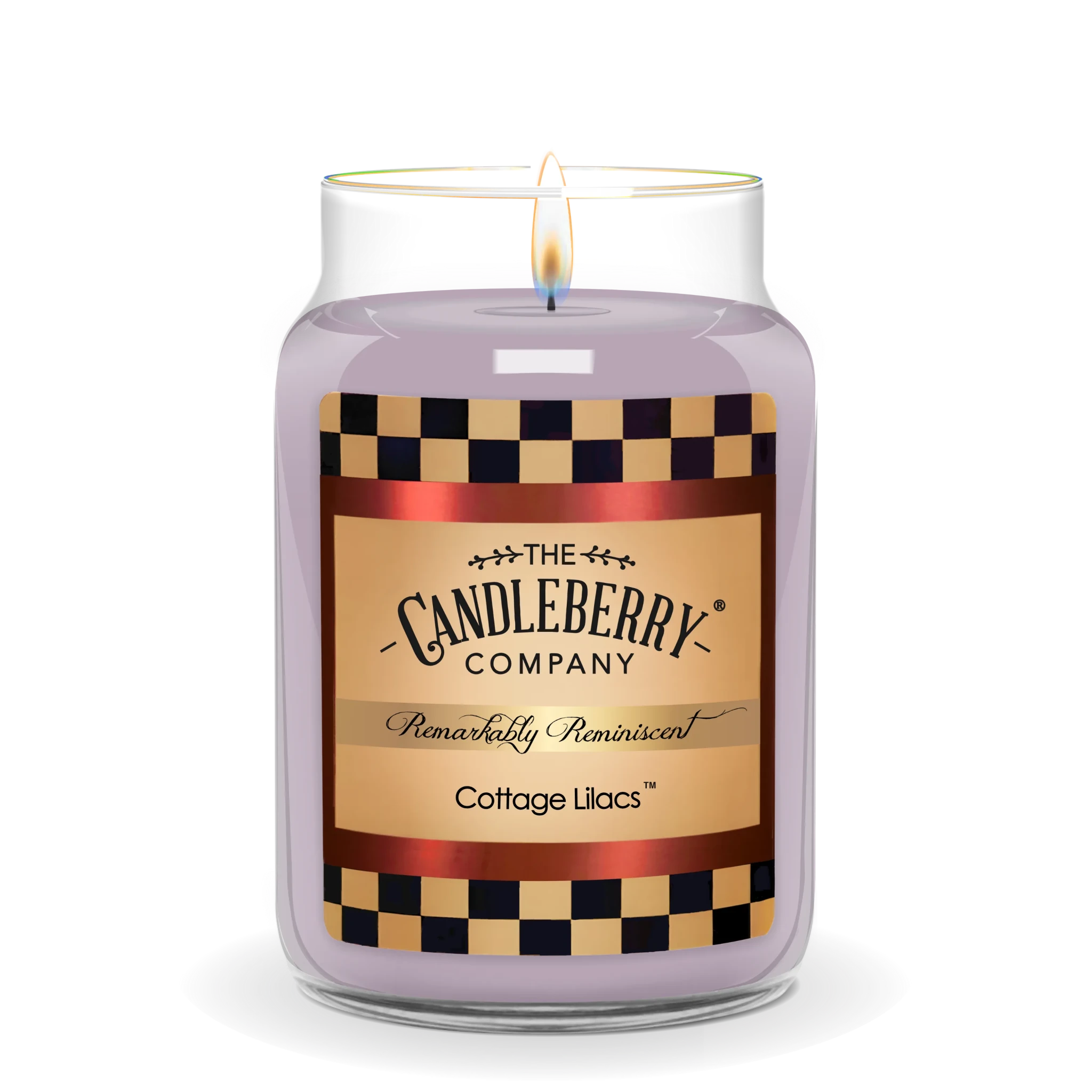 Cottage Lilacs™, Large Jar Candle - The Candleberry® Candle Company - Reminiscent Large Jar Candle - The Candleberry Candle Company