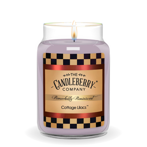 Cottage Lilacs™, Large Jar Candle - The Candleberry® Candle Company - Reminiscent Large Jar Candle - The Candleberry Candle Company