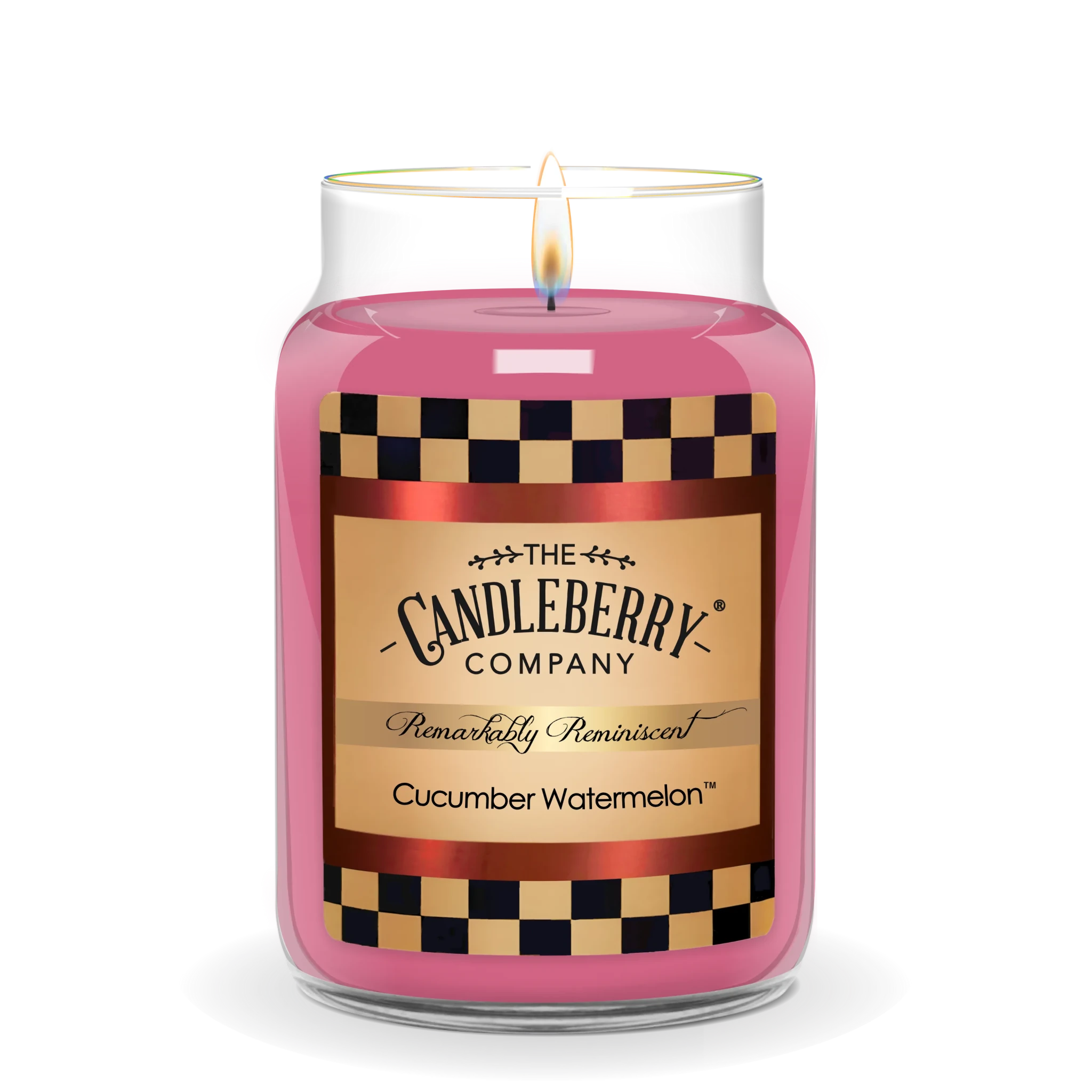 Cucumber Watermelon™, Large Jar Candle - The Candleberry® Candle Company - Reminiscent Large Jar Candle - The Candleberry Candle Company