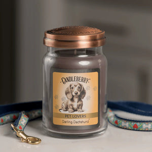 Darling Dachshund™ - Large Jar Candle - The Candleberry® Candle Company - Pet Collection Large Jar Candle - The Candleberry Candle Company