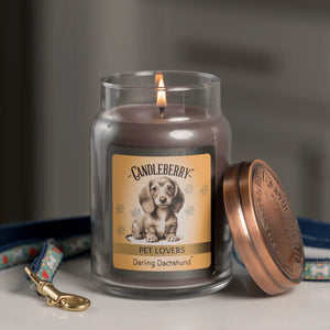 Darling Dachshund™ - Large Jar Candle - The Candleberry® Candle Company - Pet Collection Large Jar Candle - The Candleberry Candle Company