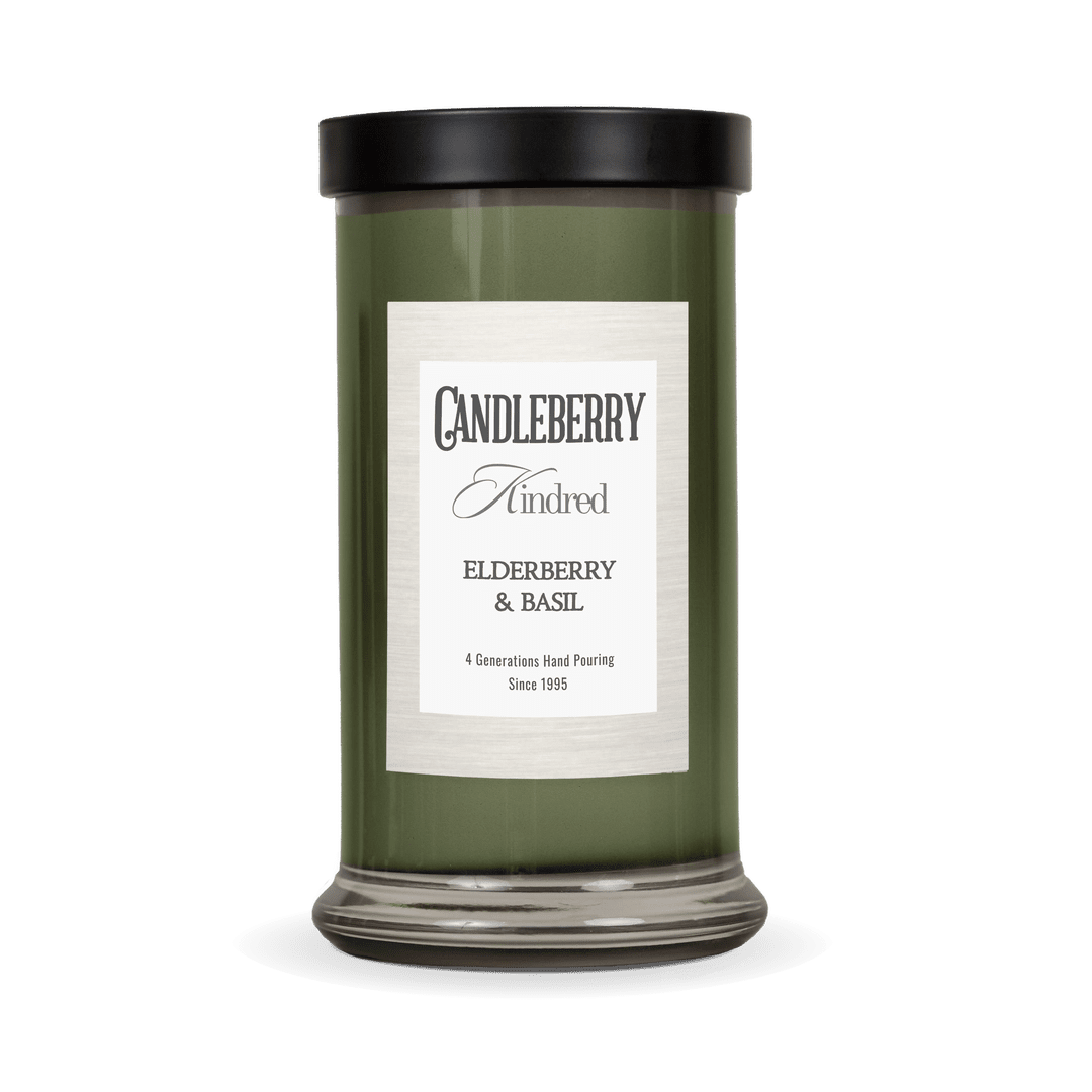 Elderberry & Basil™, Kindred, Large Jar Candle - The Candleberry® Candle Company - Kindred Large Jar - The Candleberry Candle Company