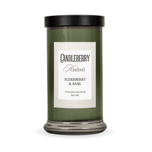Elderberry & Basil™, Kindred, Large Jar Candle - The Candleberry® Candle Company - Kindred Large Jar - The Candleberry Candle Company
