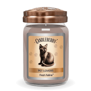 Fresh Feline™ - Large Jar Candle - The Candleberry® Candle Company - Pet Collection Large Jar Candle - The Candleberry Candle Company