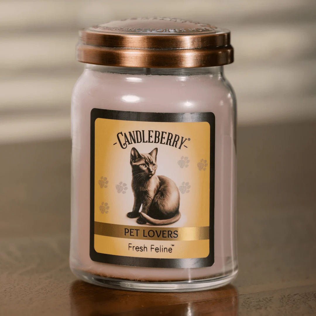 Fresh Feline™ - Large Jar Candle - The Candleberry® Candle Company - Pet Collection Large Jar Candle - The Candleberry Candle Company