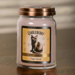 Fresh Feline™ - Large Jar Candle - The Candleberry® Candle Company - Pet Collection Large Jar Candle - The Candleberry Candle Company
