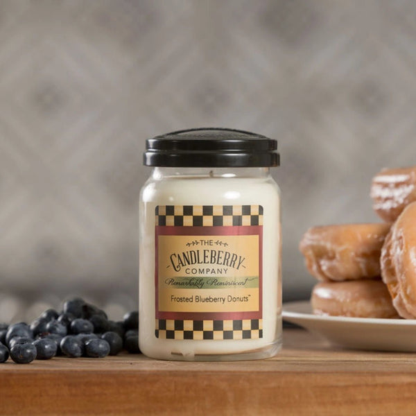 Frosted Blueberry Donuts™, Large Jar Candle Candleberry
