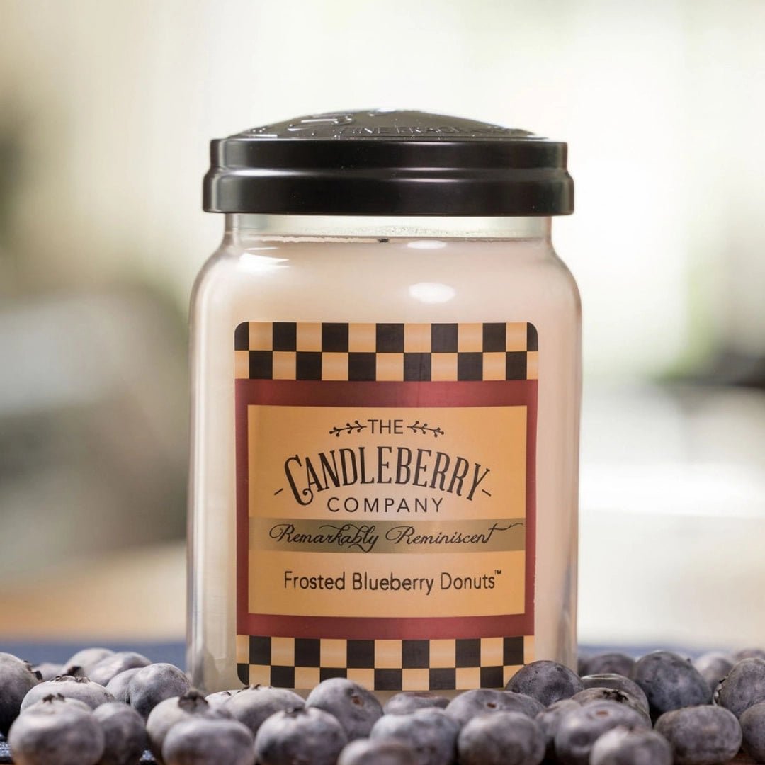 Frosted Blueberry Donuts™, Large Jar Candle - The Candleberry® Candle Company - Reminiscent Large Jar Candle - The Candleberry Candle Company