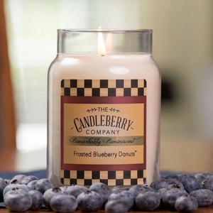 Frosted Blueberry Donuts™, Large Jar Candle - The Candleberry® Candle Company - Reminiscent Large Jar Candle - The Candleberry Candle Company