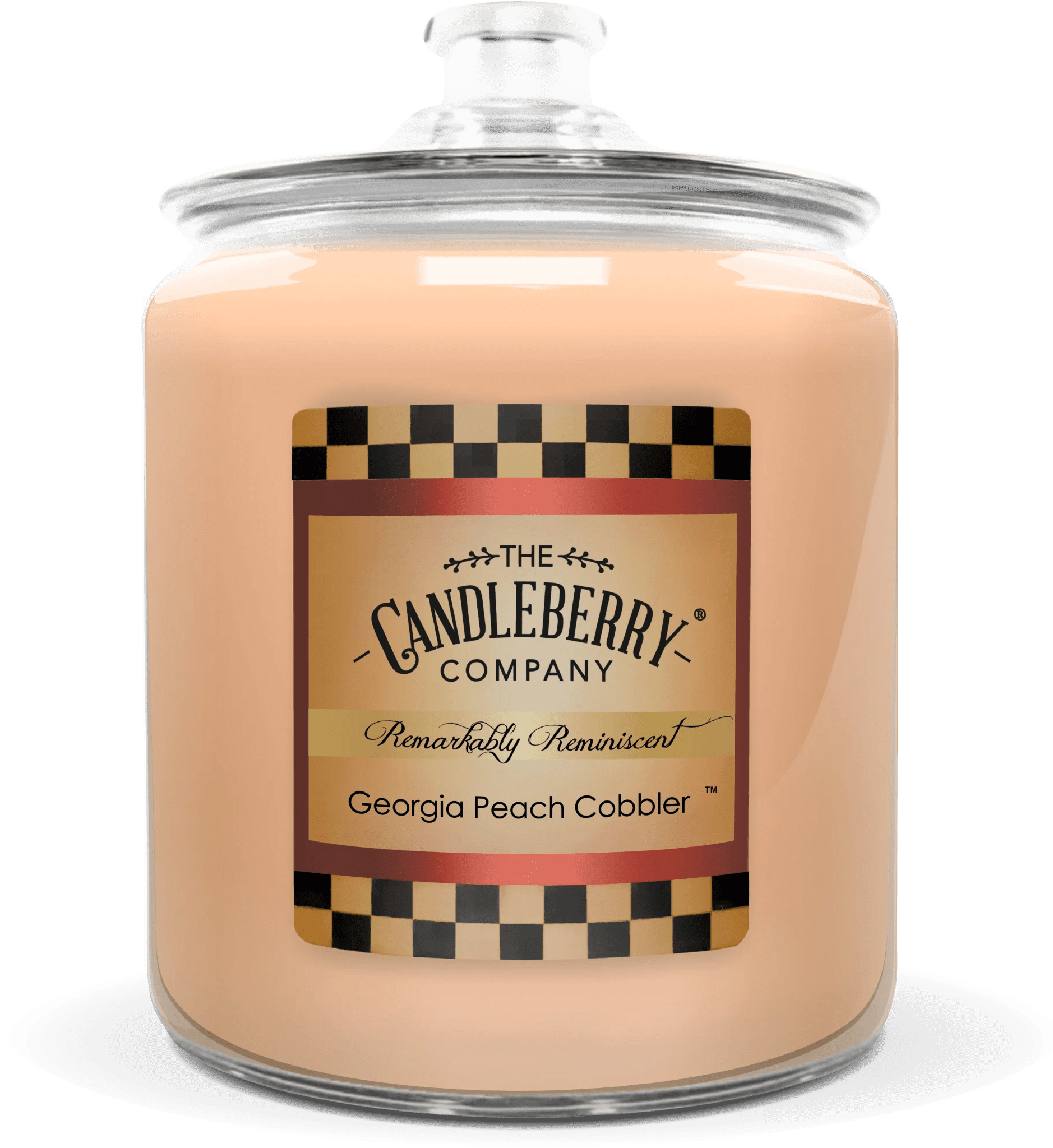 Georgia Peach Cobbler™, 4 - Wick, Cookie Jar Candle - The Candleberry® Candle Company - Cookie Jar Candle - The Candleberry Candle Company