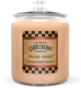 Georgia Peach Cobbler™, 4 - Wick, Cookie Jar Candle - The Candleberry® Candle Company - Cookie Jar Candle - The Candleberry Candle Company