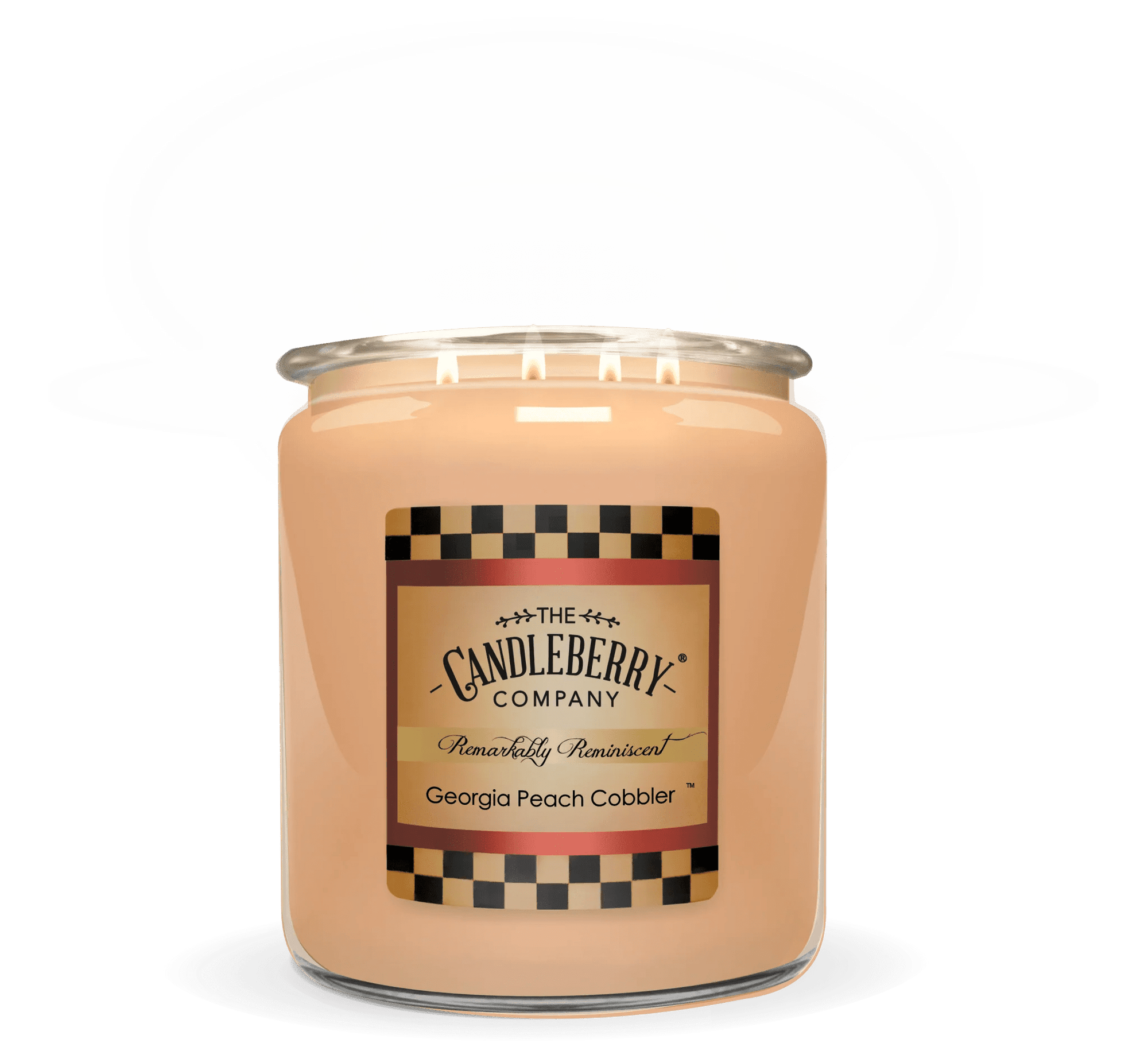 Georgia Peach Cobbler™, 4 - Wick, Cookie Jar Candle - The Candleberry® Candle Company - Cookie Jar Candle - The Candleberry Candle Company