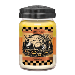 Halloween - Candy Corn™, Large Jar Candle - The Candleberry® Candle Company - Reminiscent Large Jar Candle - The Candleberry Candle Company