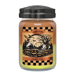 Halloween - Caramel Apple™, Large Jar Candle - The Candleberry® Candle Company - Reminiscent Large Jar Candle - The Candleberry Candle Company