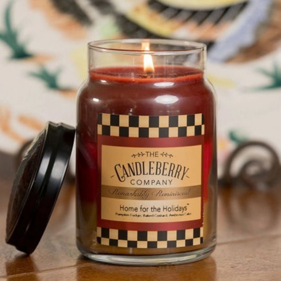 Home For The Holidays™, Large Jar Candle - The Candleberry® Candle Company - Reminiscent Large Jar Candle - The Candleberry Candle Company