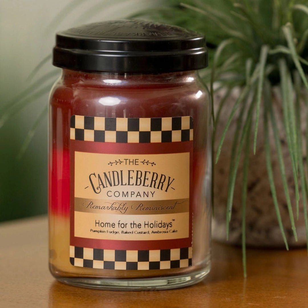 Home For The Holidays™, Large Jar Candle - The Candleberry® Candle Company - Reminiscent Large Jar Candle - The Candleberry Candle Company